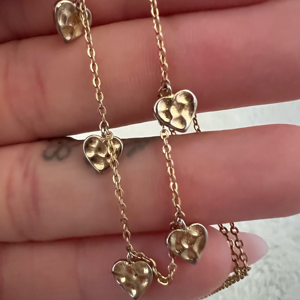 Gold heart necklace